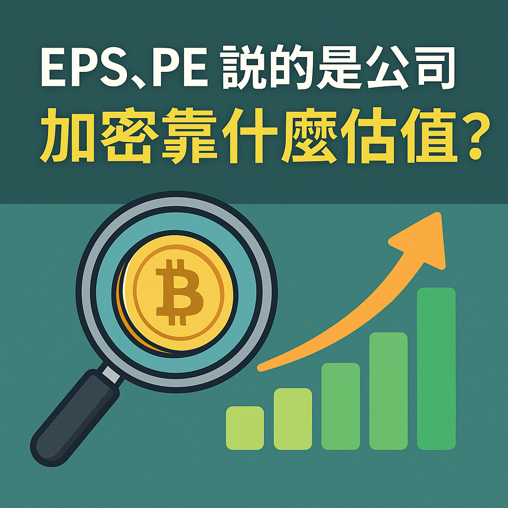 EPS、PE 說的是公司，加密靠什麼估值？從鏈上數據看項目價值｜2026 封面圖
