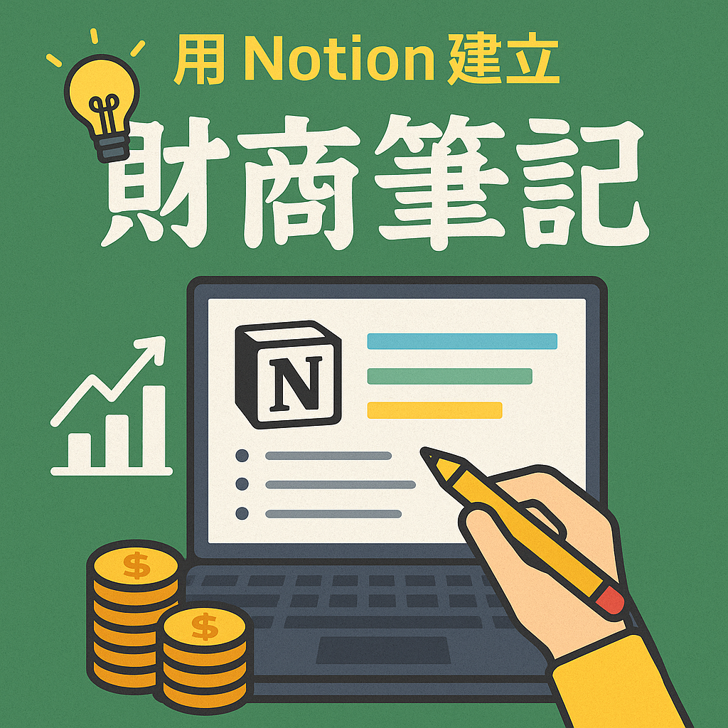 財富成長從閱讀開始：如何用 Notion 建立個人財商筆記系統？ 封面圖
