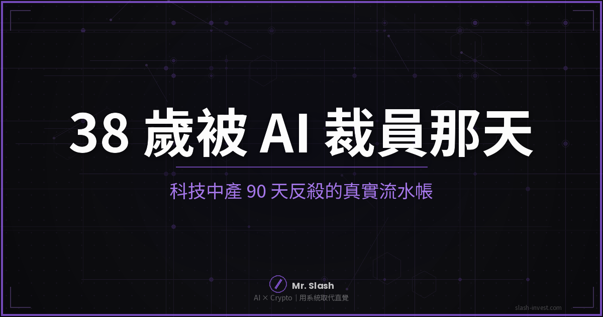 38 歲被 AI 裁員 90 天反殺