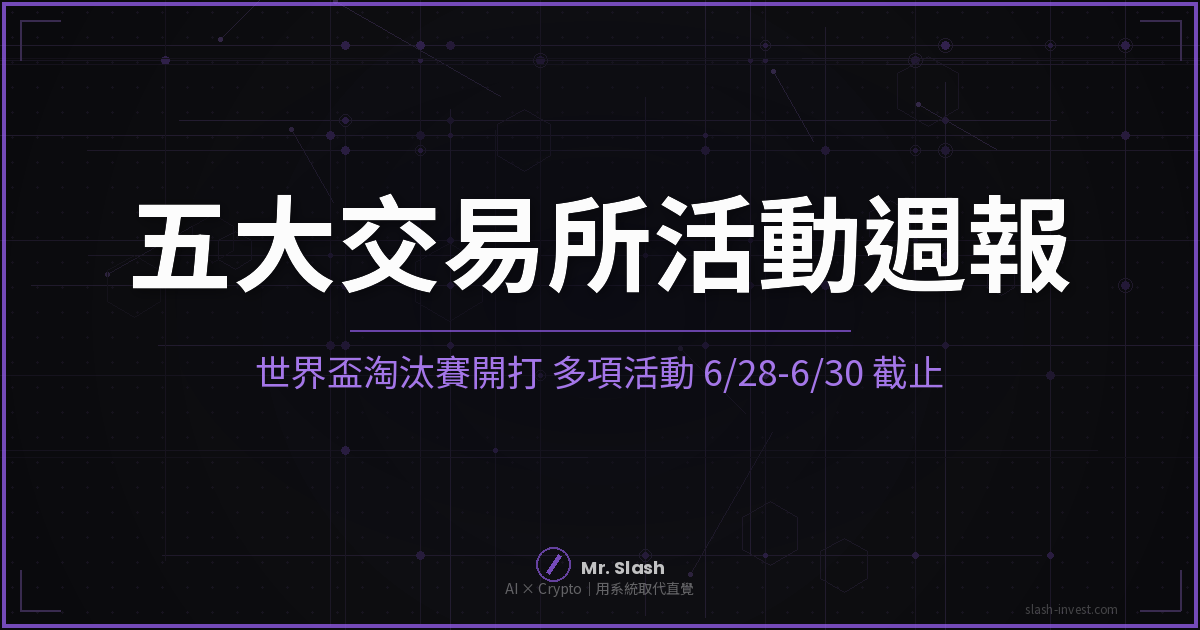 五大交易所活動週報 2026/06/24 封面