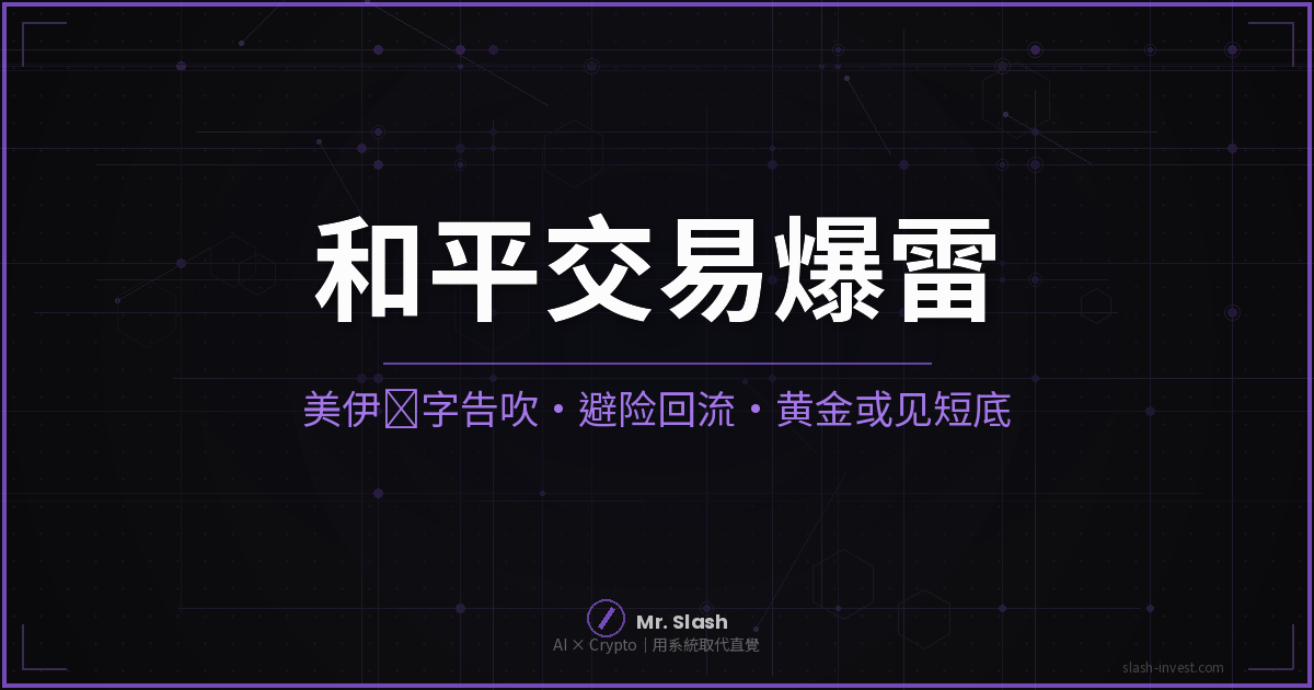 周末和平交易爆雷:美伊签字告吹、黄金或见短底|6月20日早盘预判
