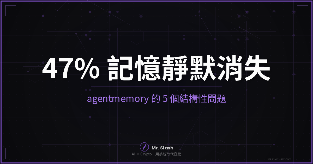 agentmemory 有 25,000 顆星,他用了一星期就決定重寫:AI 記憶工具的 5 個結構性問題