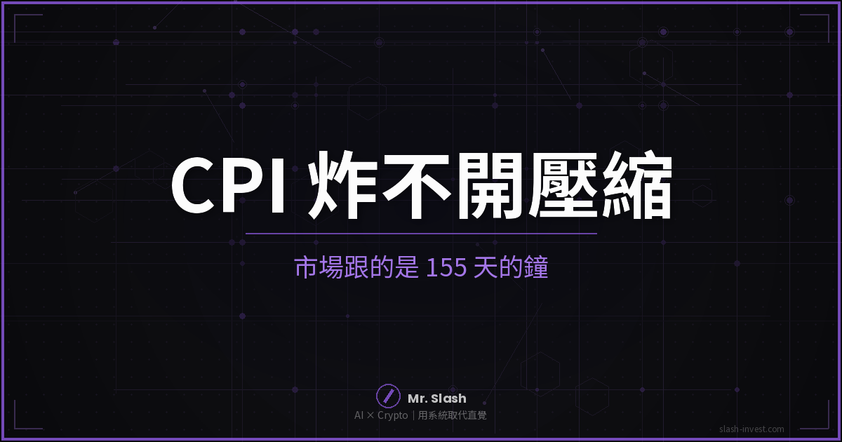 比特幣 CPI 非事件與 155 天長期持有者交接封面圖