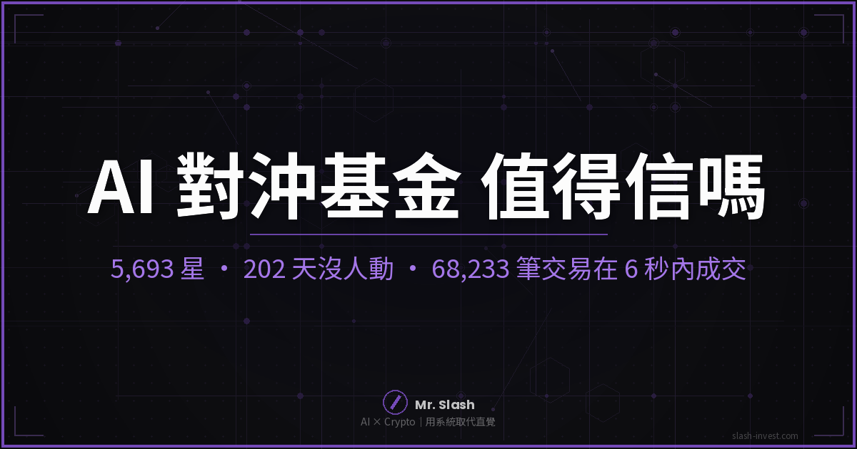 AI 對沖基金開源專案值得信嗎?8 項實查:68,233 筆交易在 6 秒內成交(2026)