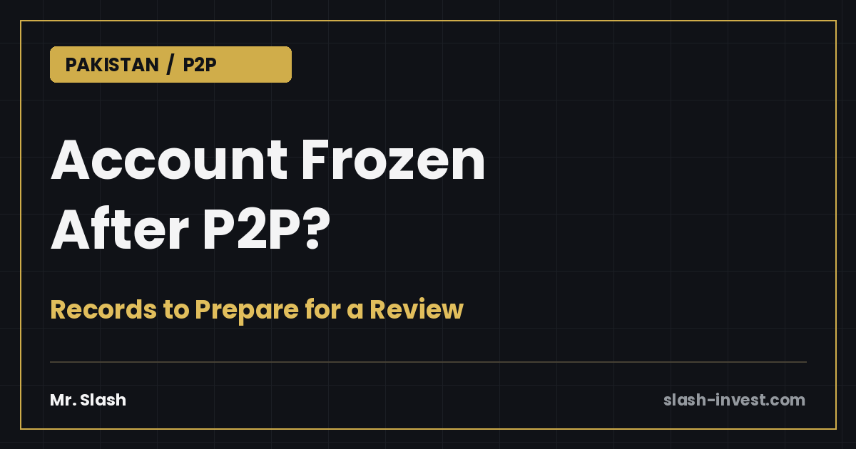 Account Frozen After P2P — Records to Prepare for a Review | Mr. Slash